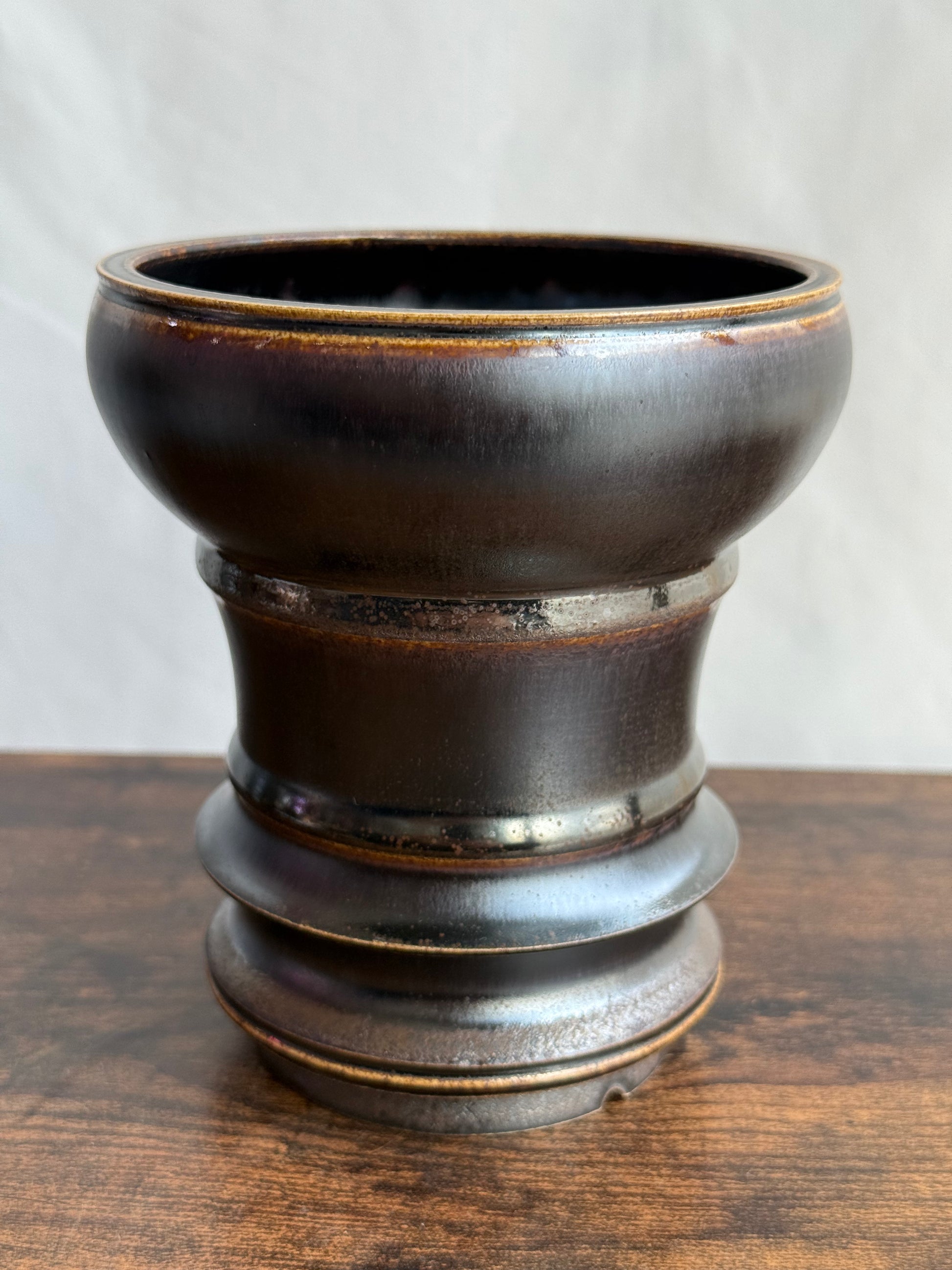 野火製陶<br>Wildfire Studio<br>手作鉢‘Burgundy’ WS1