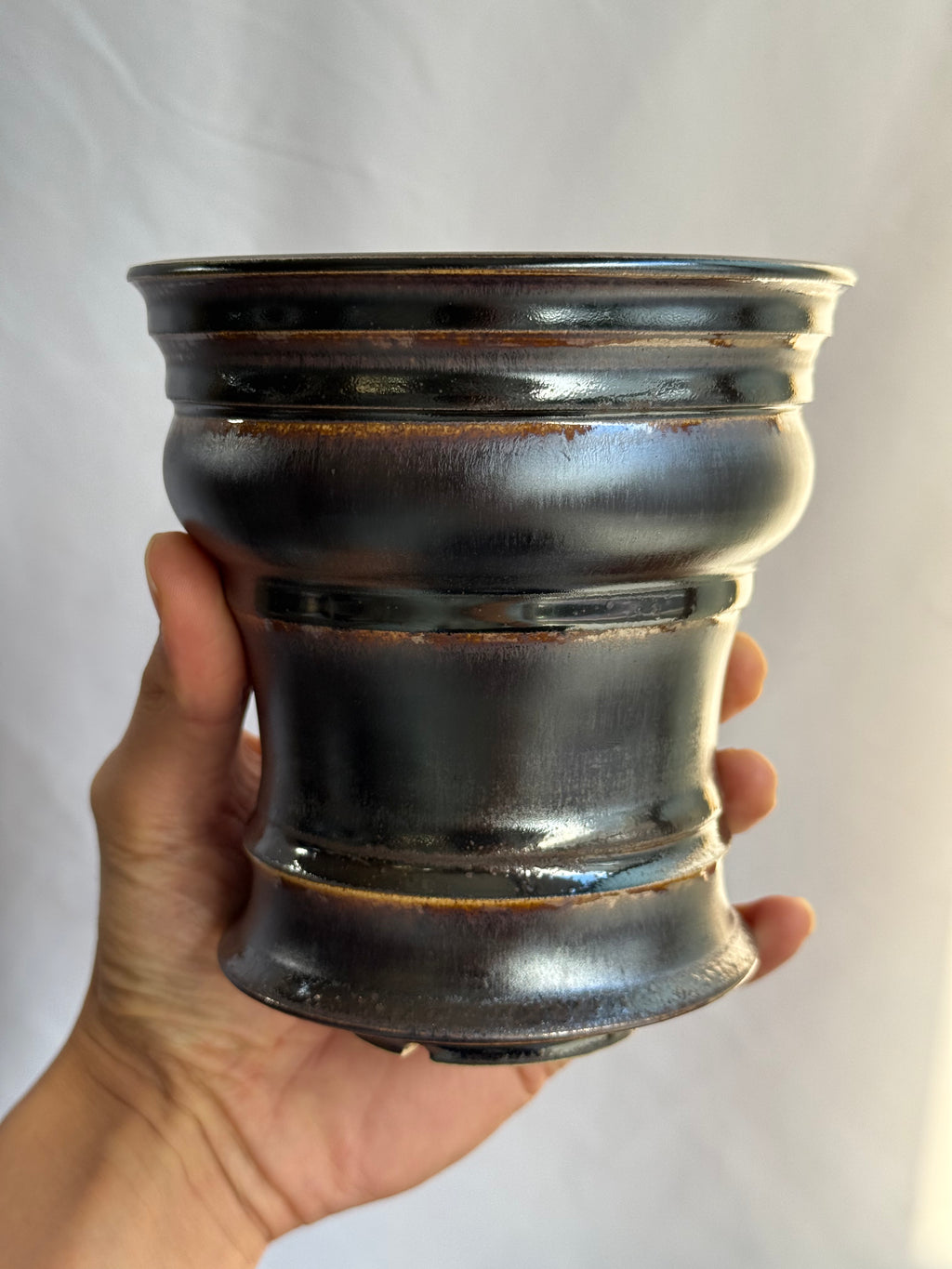 野火製陶<br>Wildfire Studio<br>手作鉢‘Burgundy’ WS4